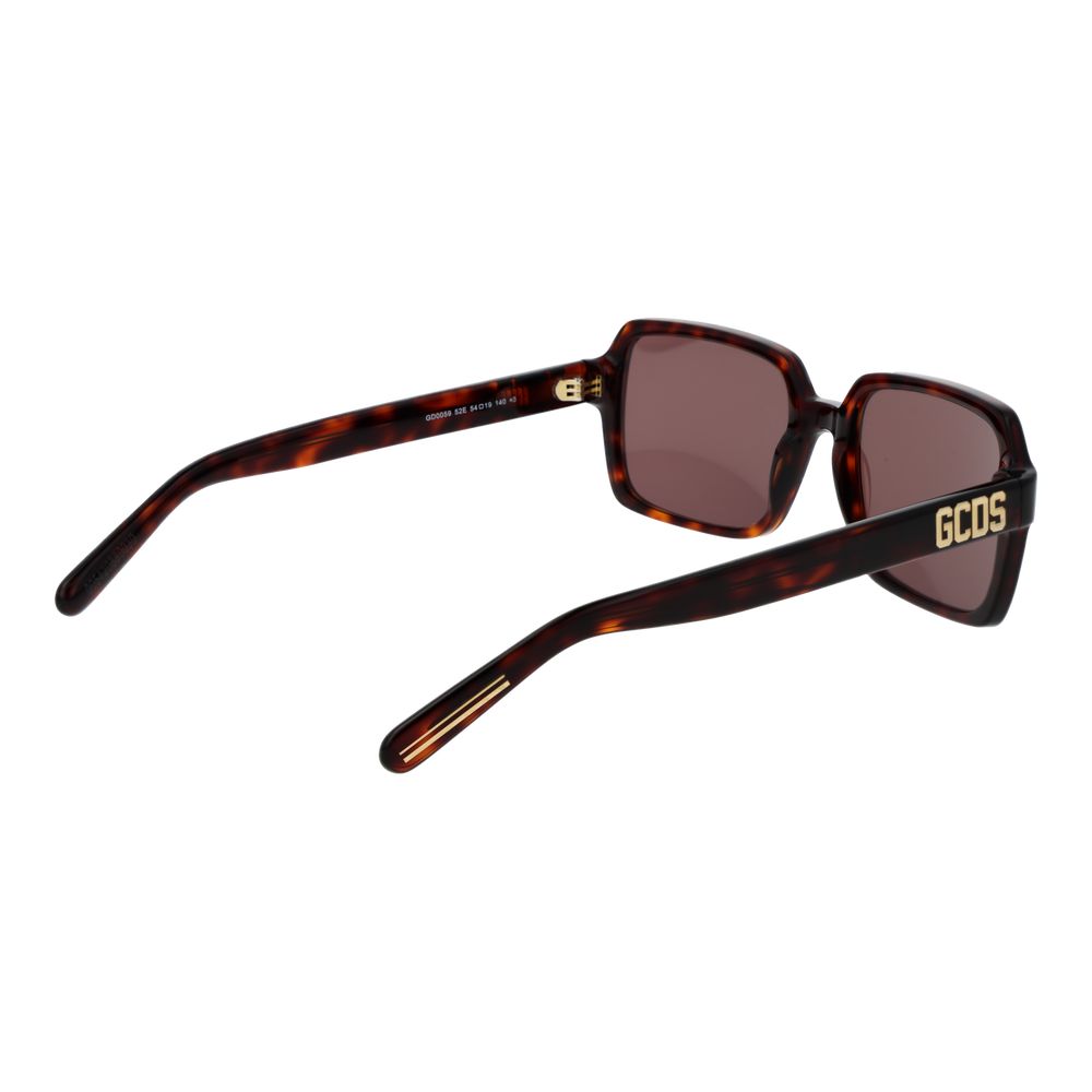 Lunettes de soleil GCDS en plastique marron