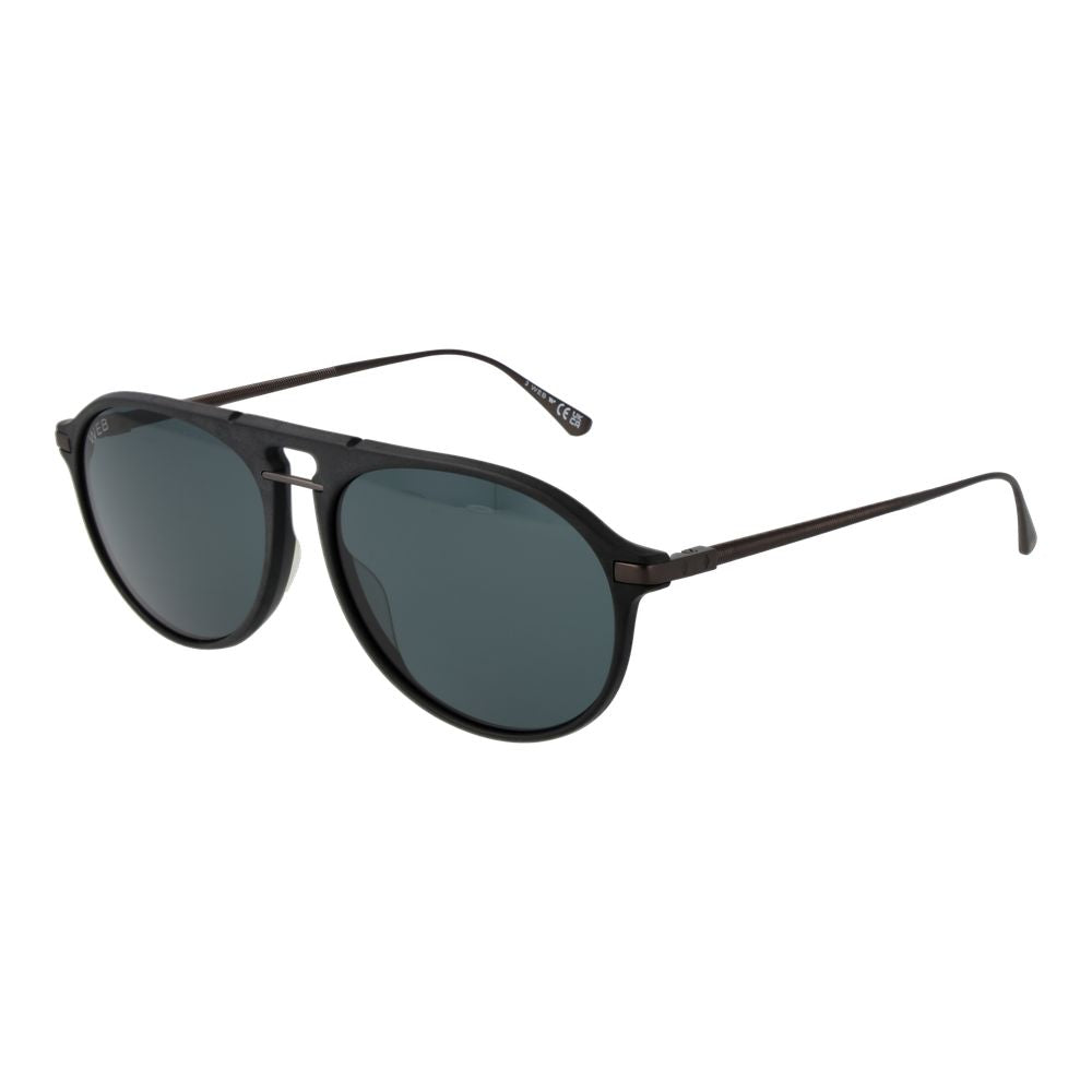 Lunettes de soleil Web en titane noir