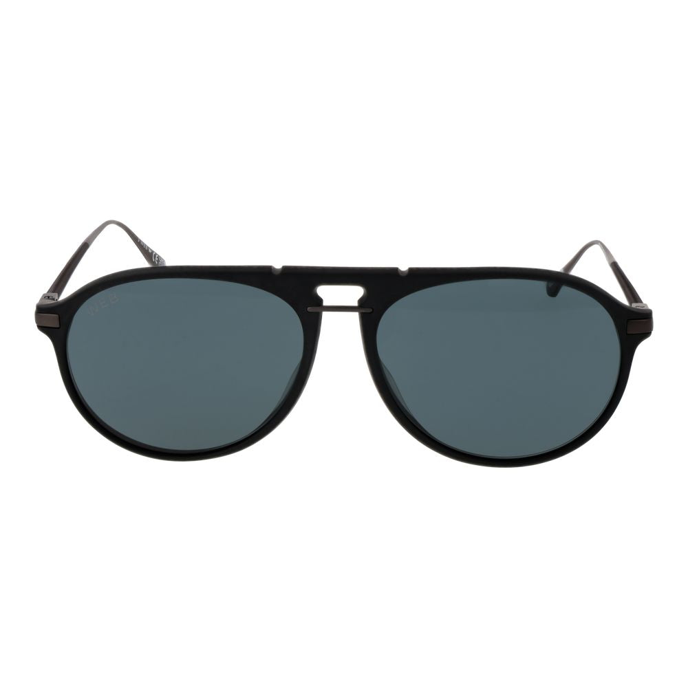 Lunettes de soleil Web en titane noir