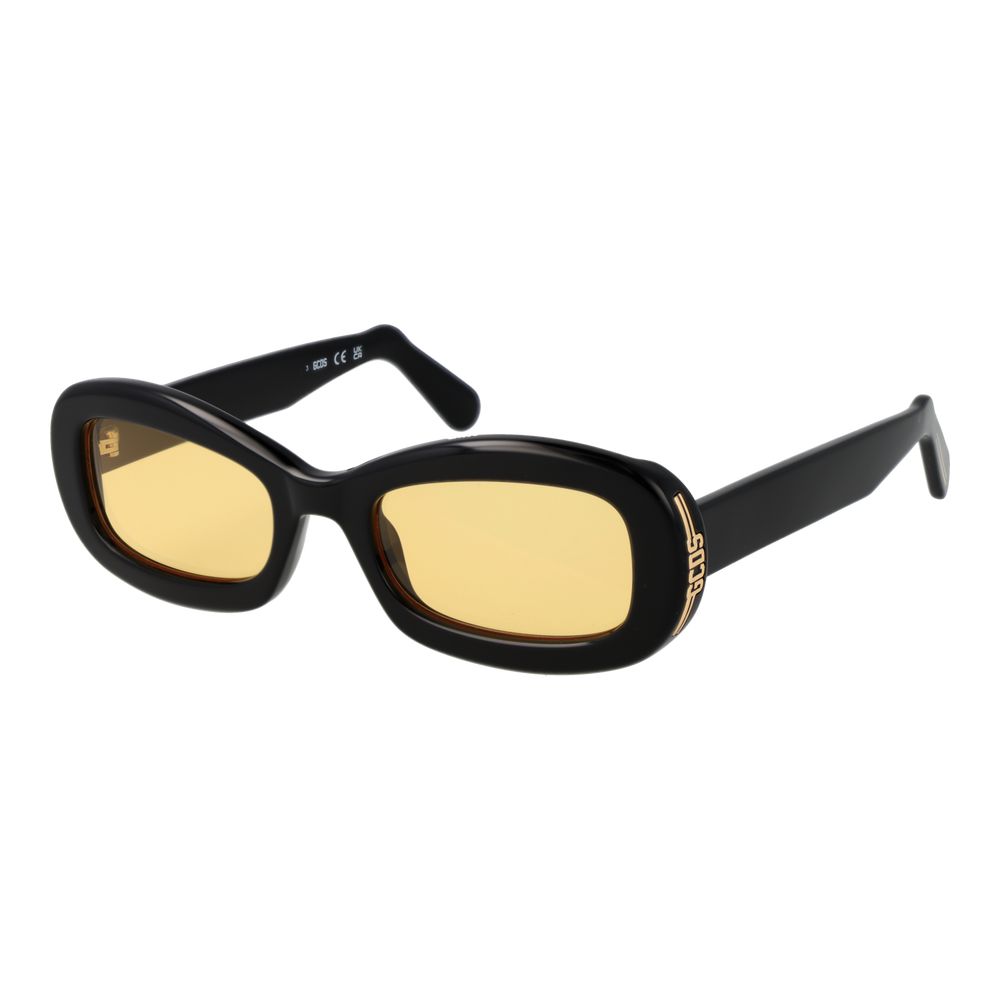 Lunettes de soleil GCDS en plastique noir