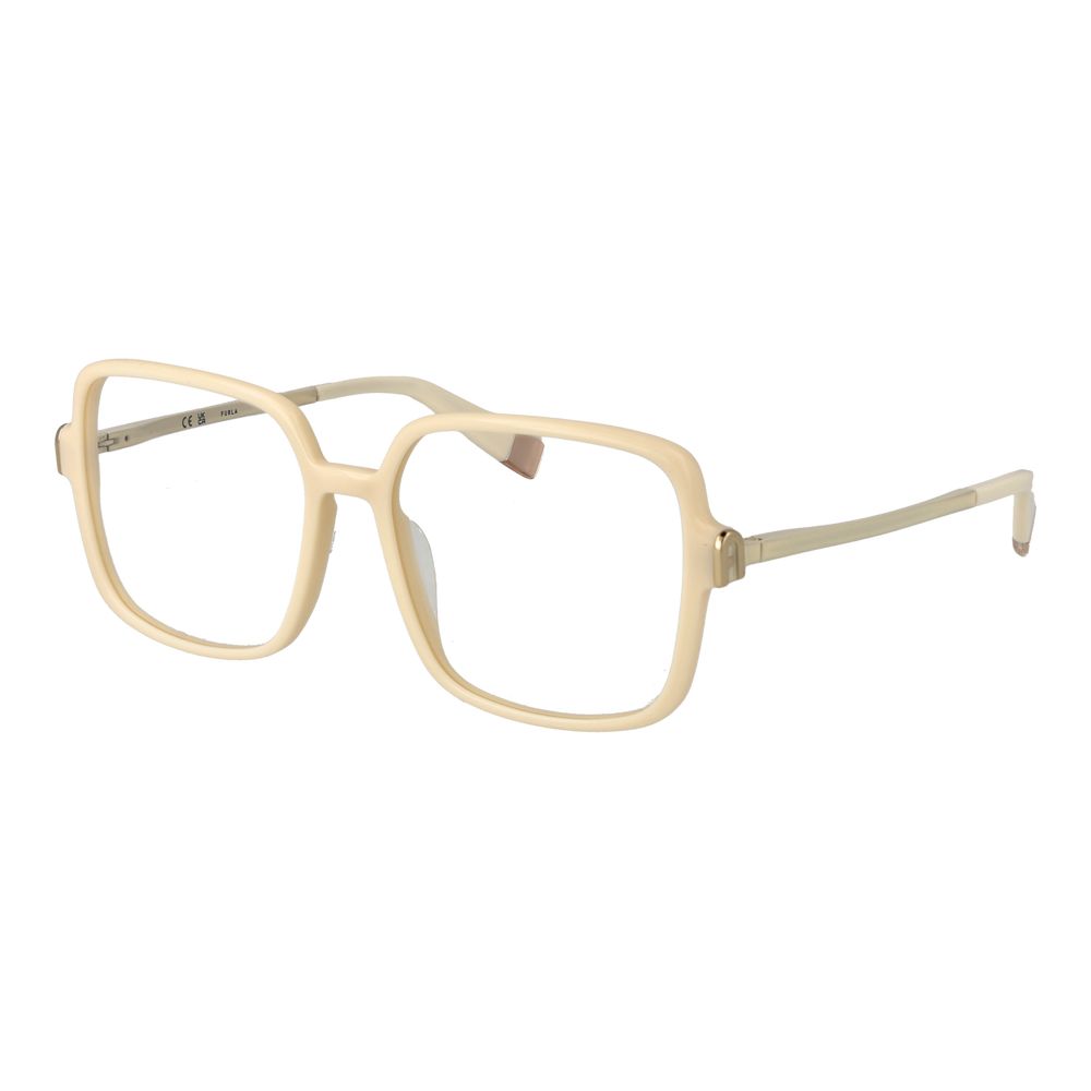Lunettes (monture) en acétate de cellulose beige Furla