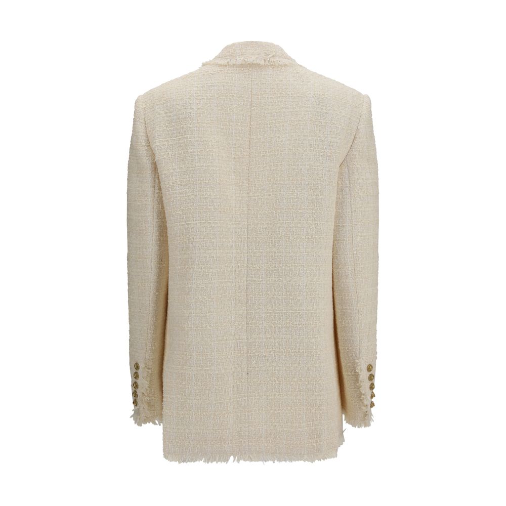 Veste Balmain en polyester beige