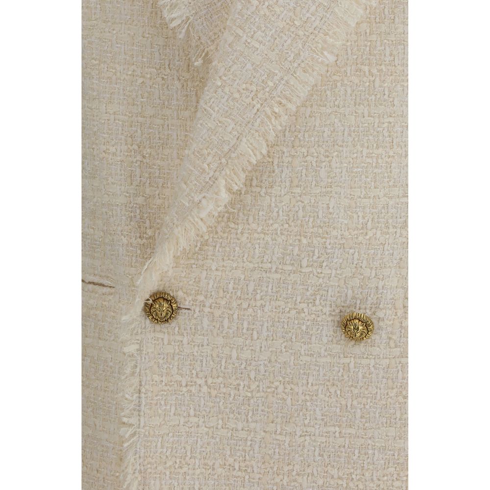 Veste Balmain en polyester beige