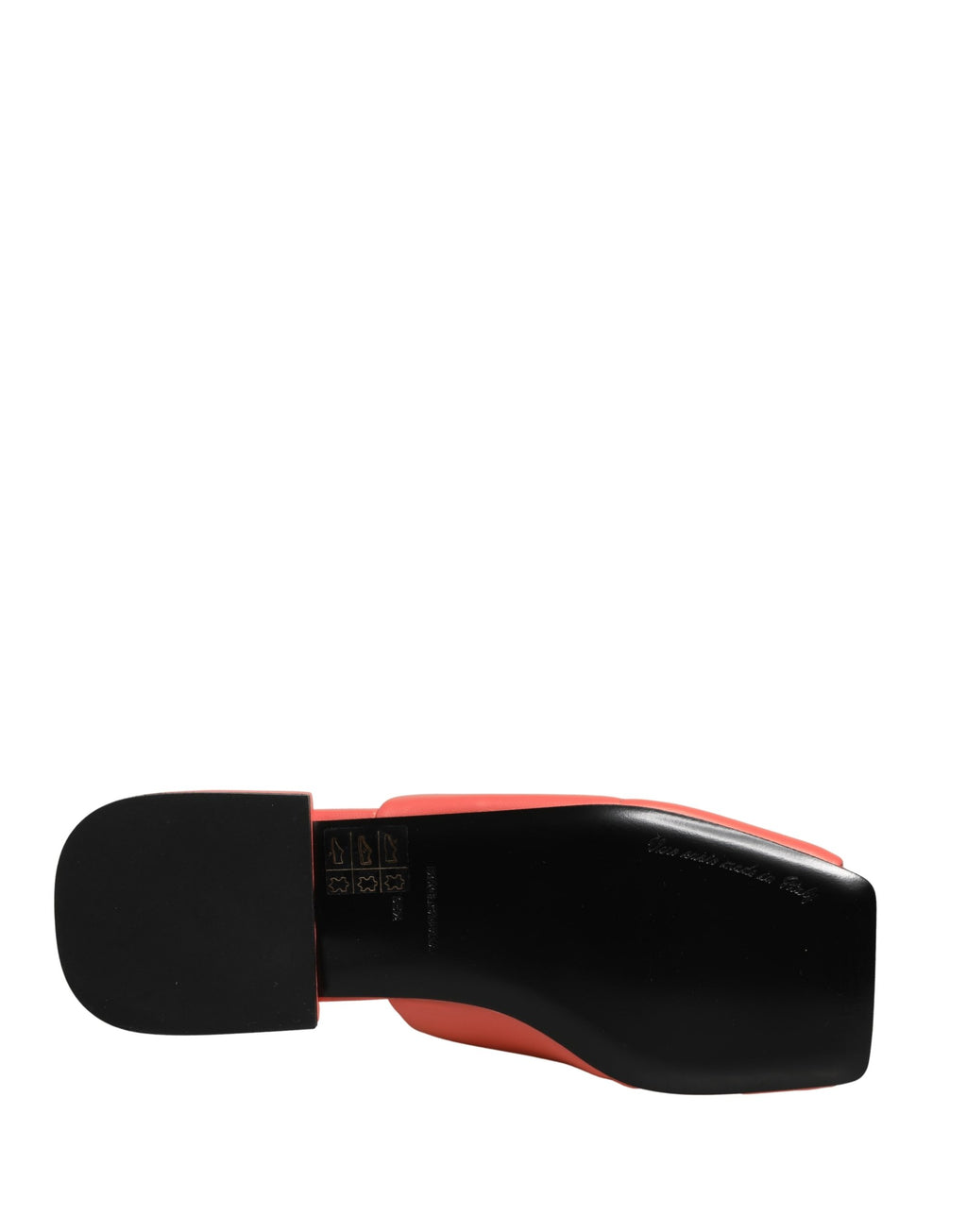 Dolce & Gabbana Orange DG Logo Leather Flats Sandals Shoes