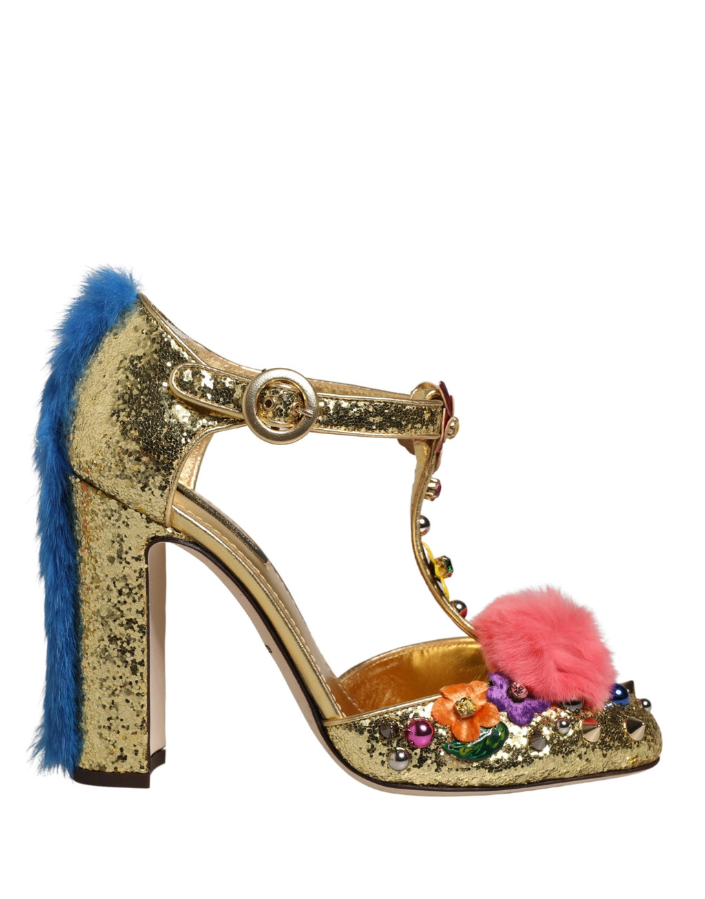 Dolce & Gabbana Gold Stiletto Heels for Women additional view