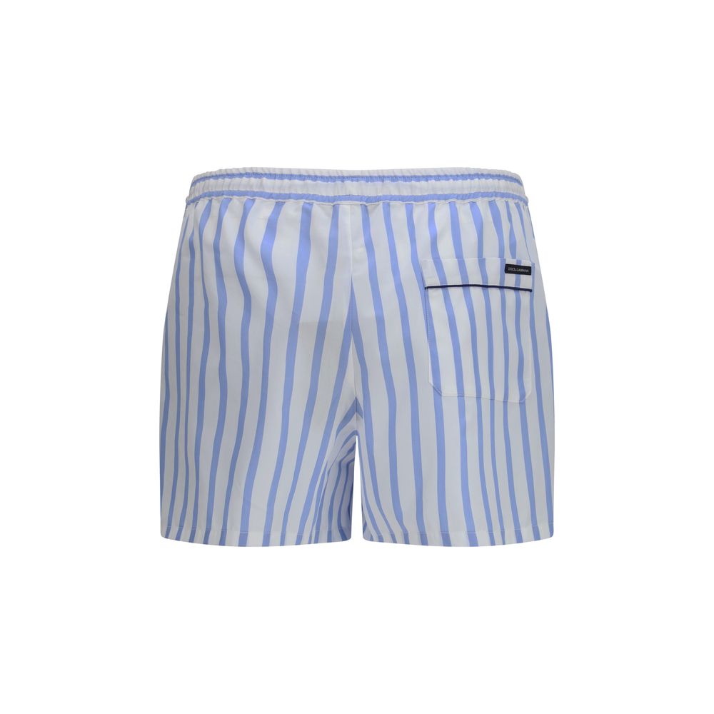 Shorts Bermuda en coton bleu Dolce & Gabbana