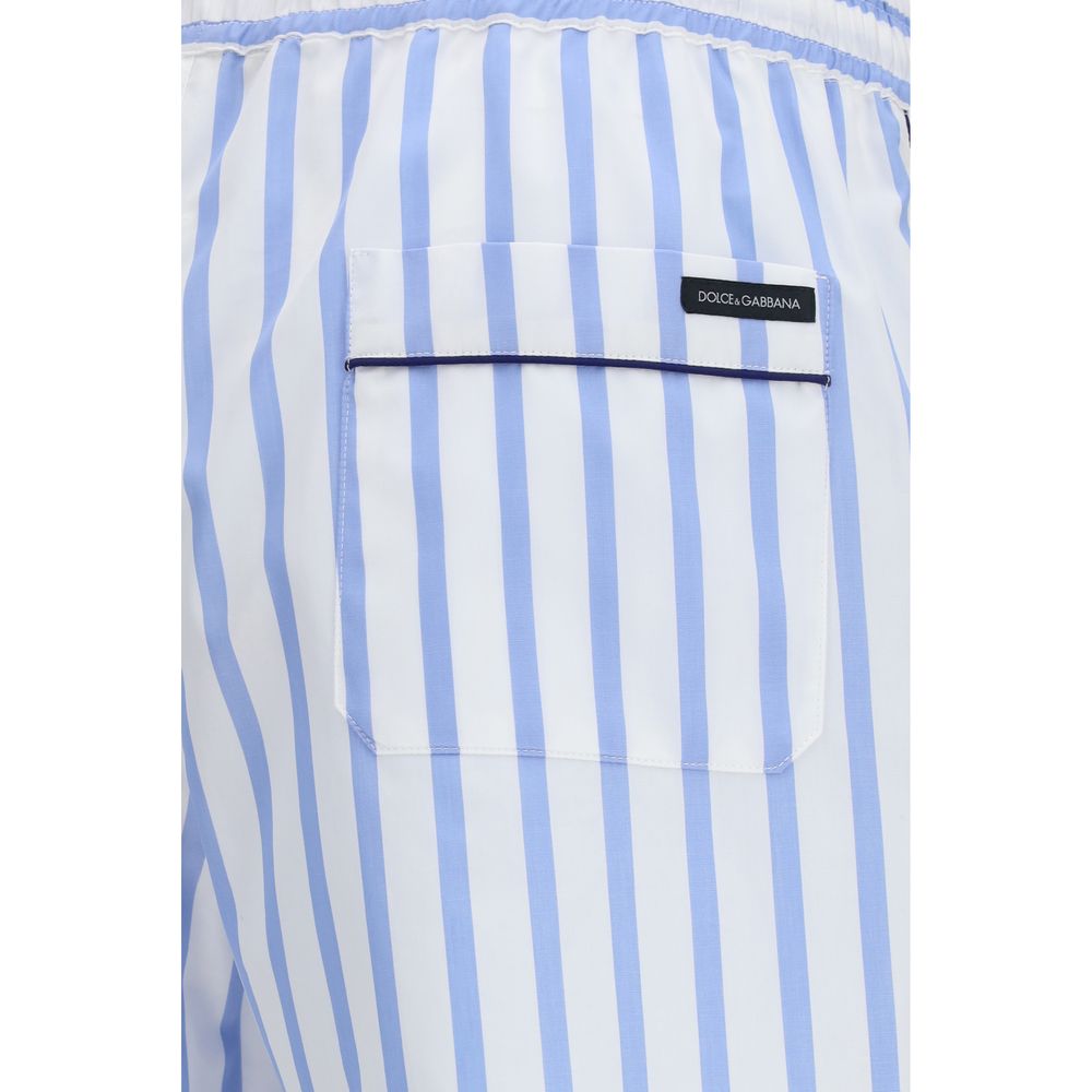 Shorts Bermuda en coton bleu Dolce & Gabbana