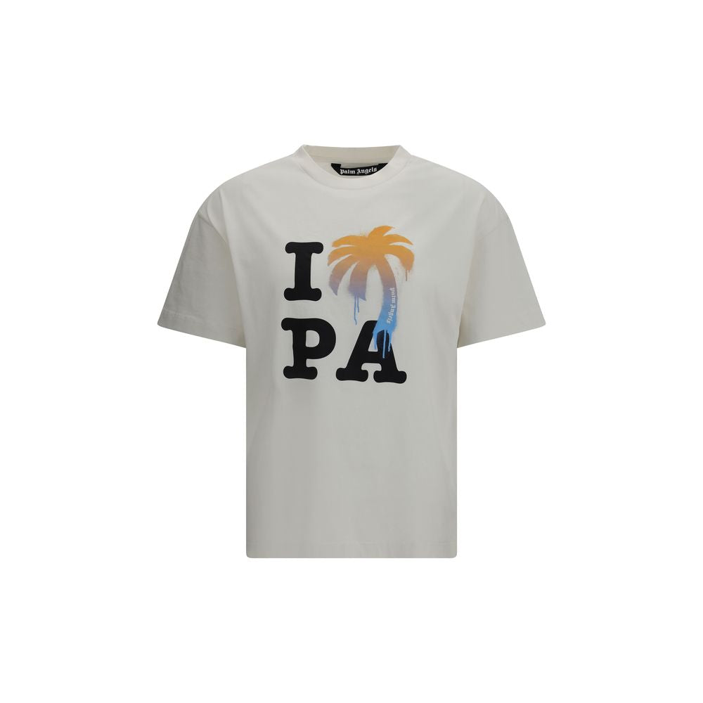 Palm Angels White T-Shirt for Men