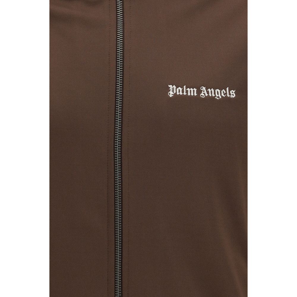 Palm Angels Brown Shell Jacket for Men detail view