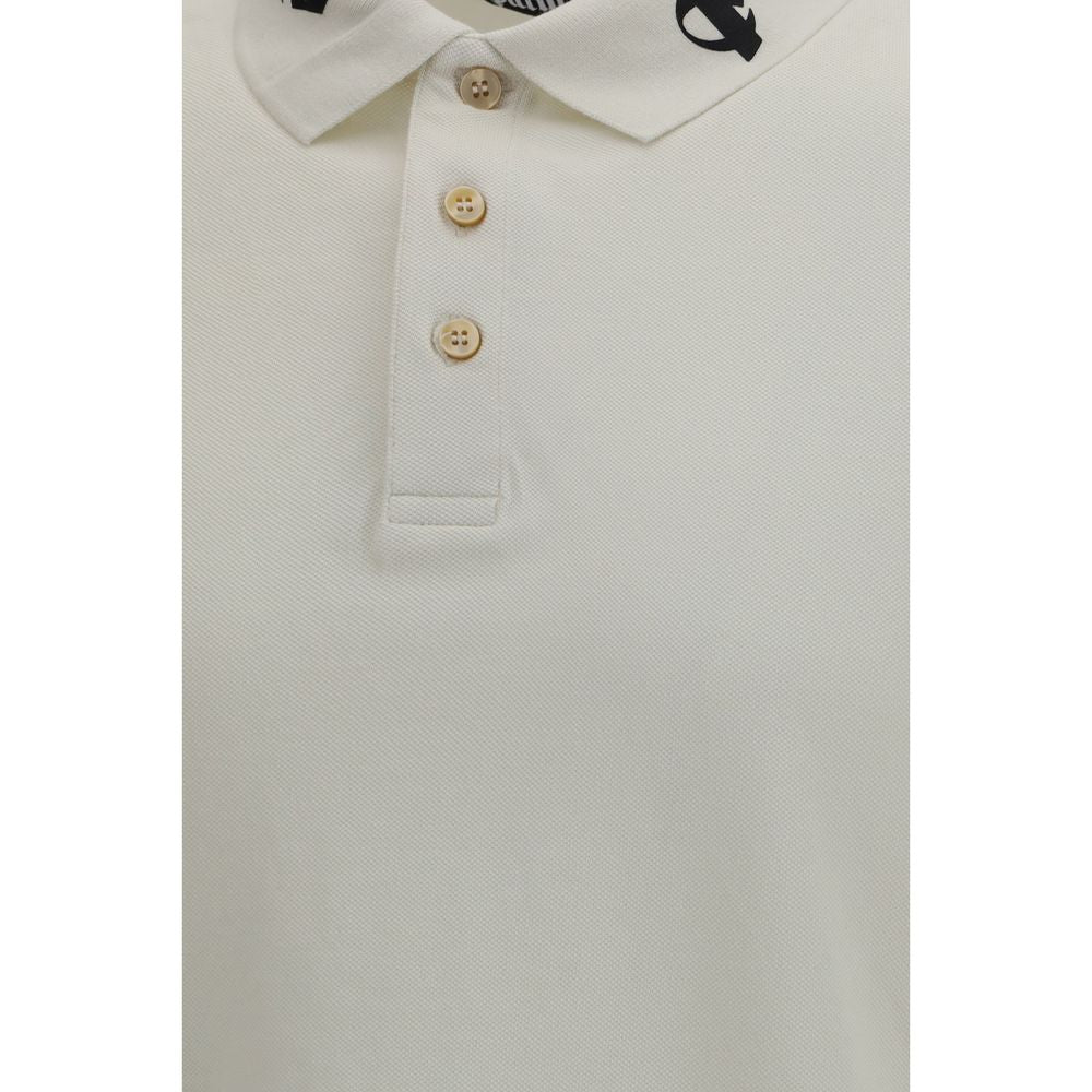 Palm Angels White Polo Shirt for Men detail view