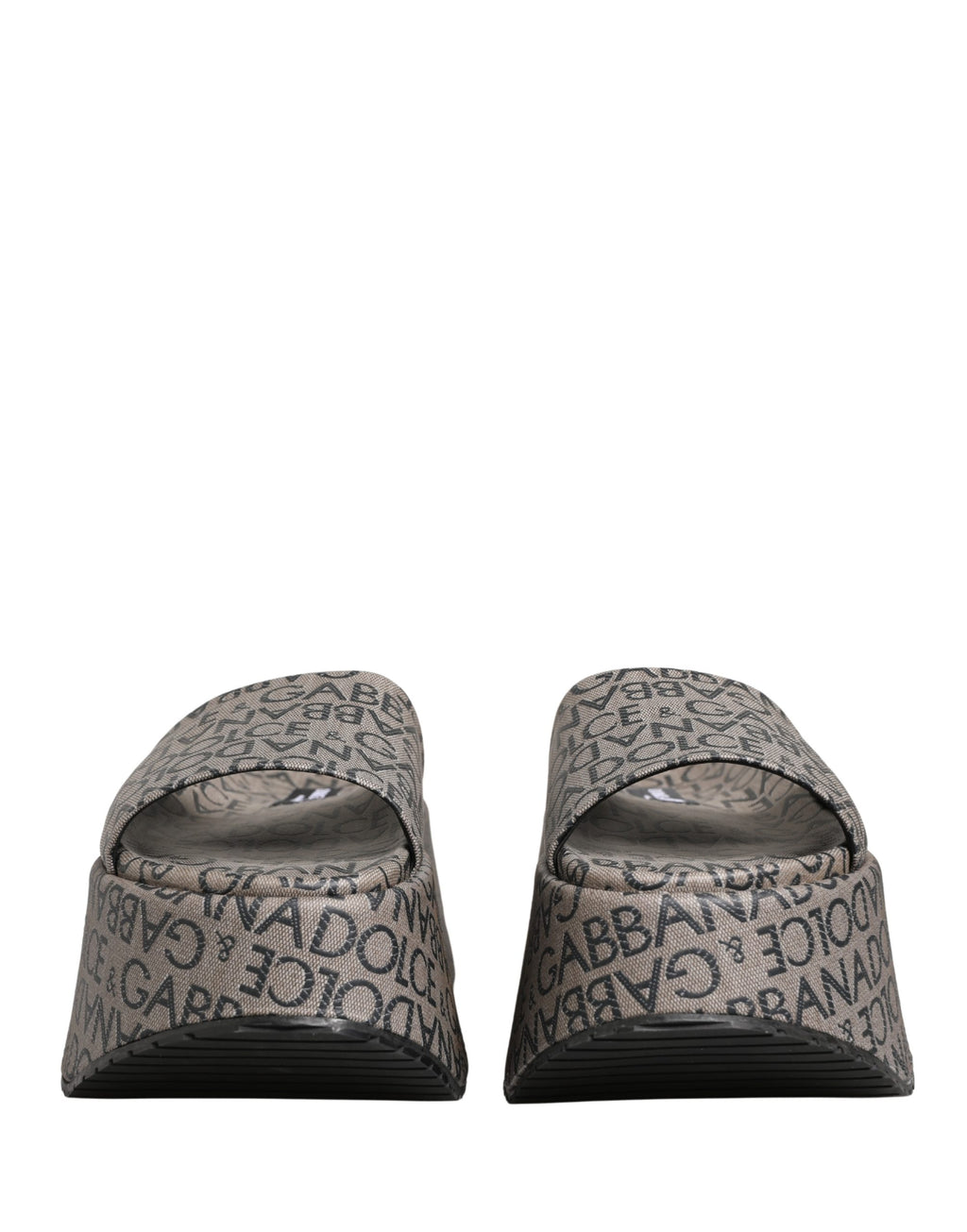 Dolce & Gabbana Grey Slides for Men side view