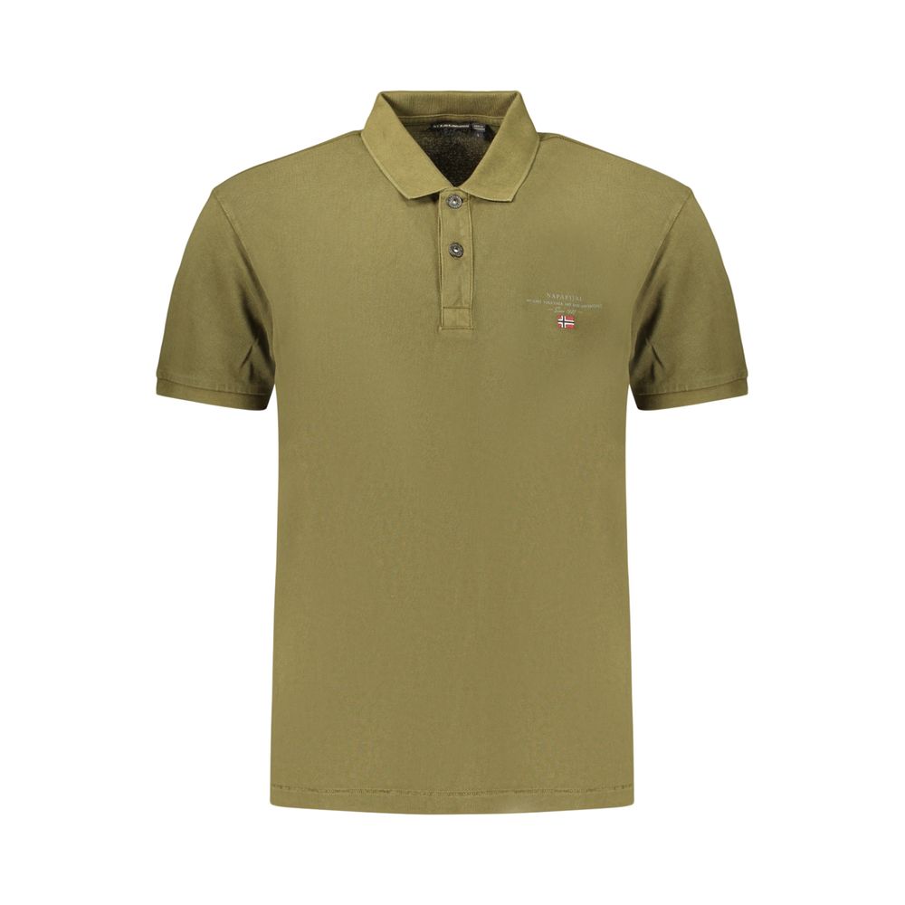 Polo Napapijri Vert en Coton pour Homme