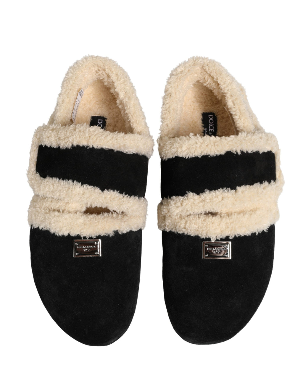 Dolce & Gabbana Beige Slides for Men side view