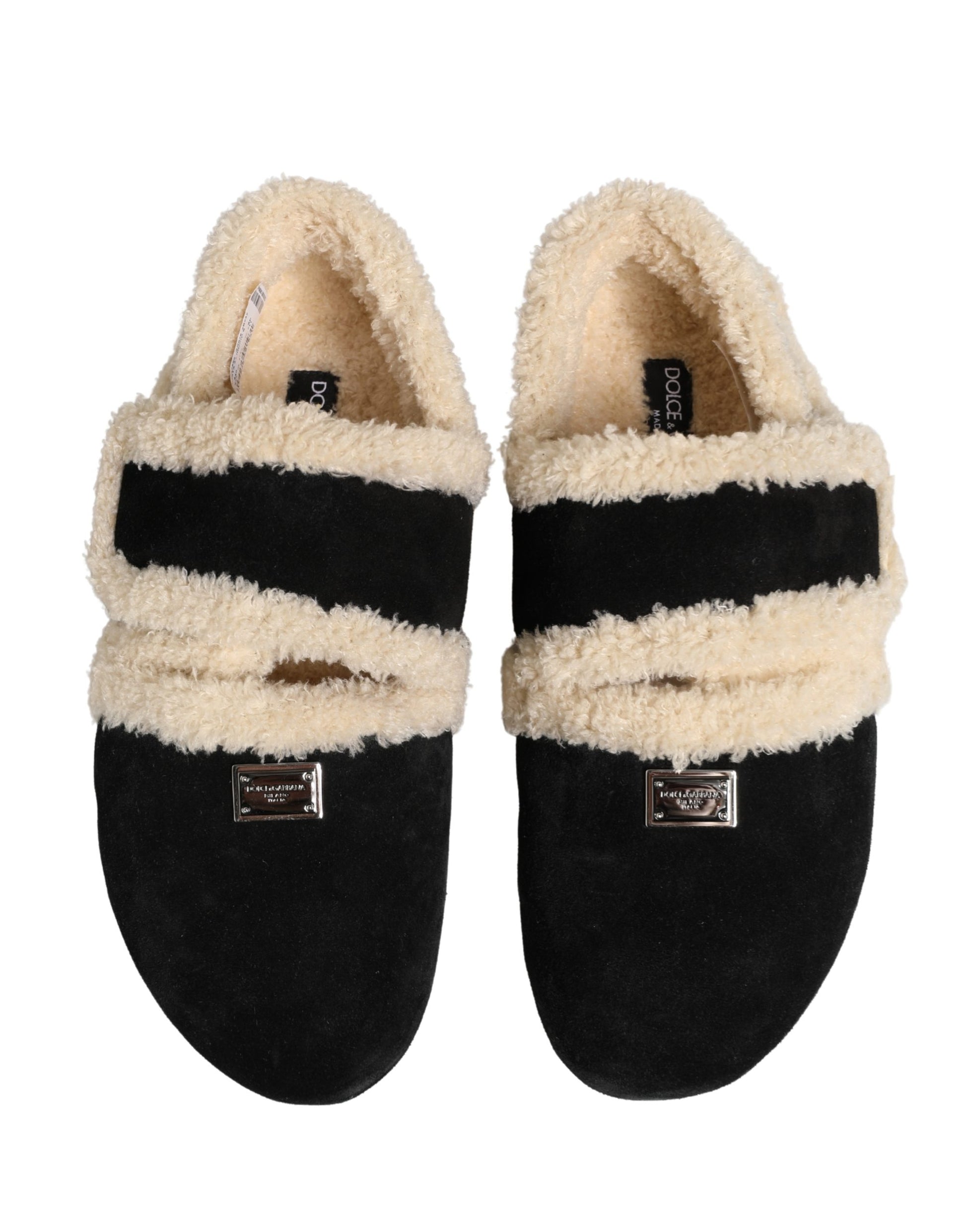 Dolce & Gabbana Beige Slides for Men side view