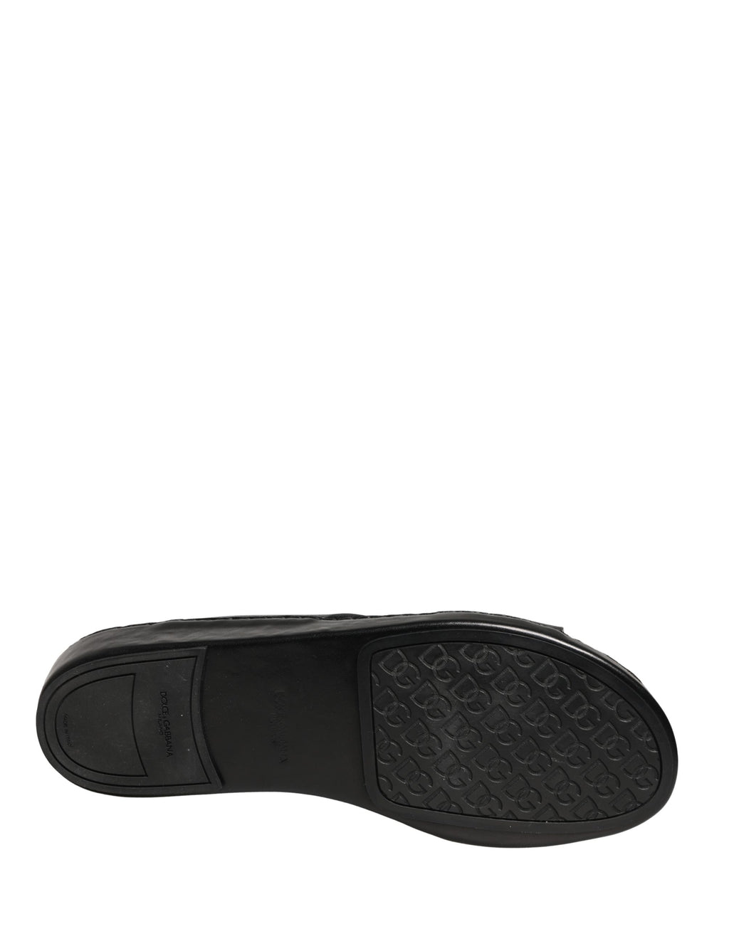 Dolce & Gabbana Black Slides for Men detail view
