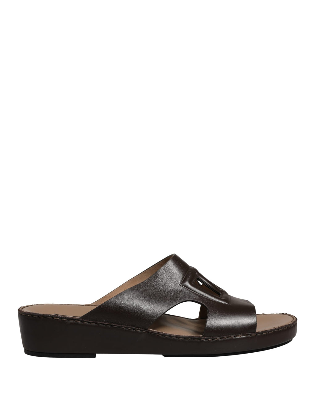 Dolce & Gabbana Brown Slides for Men