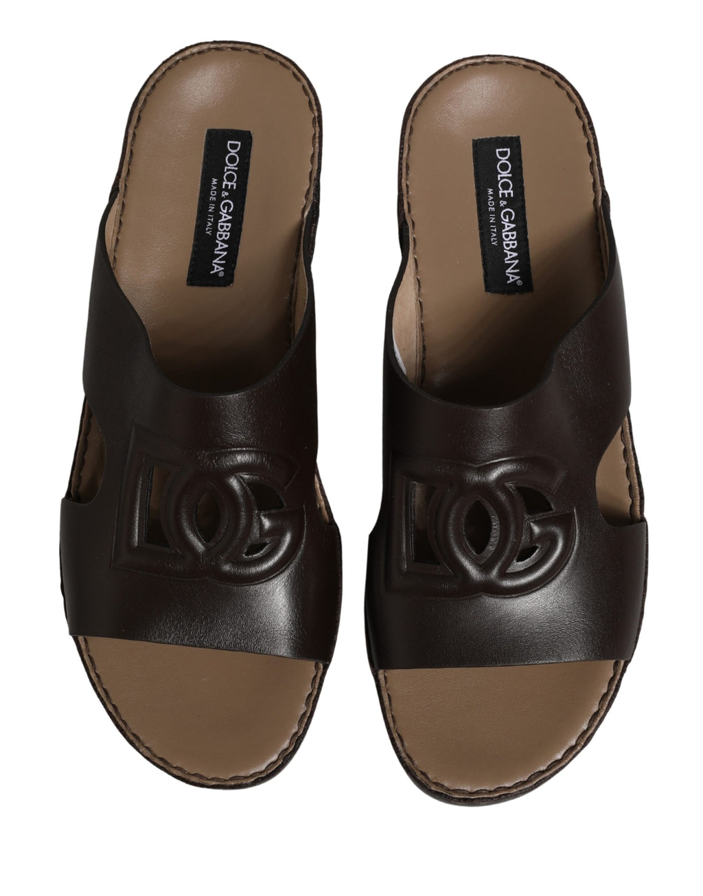Dolce & Gabbana Brown Slides for Men additional view