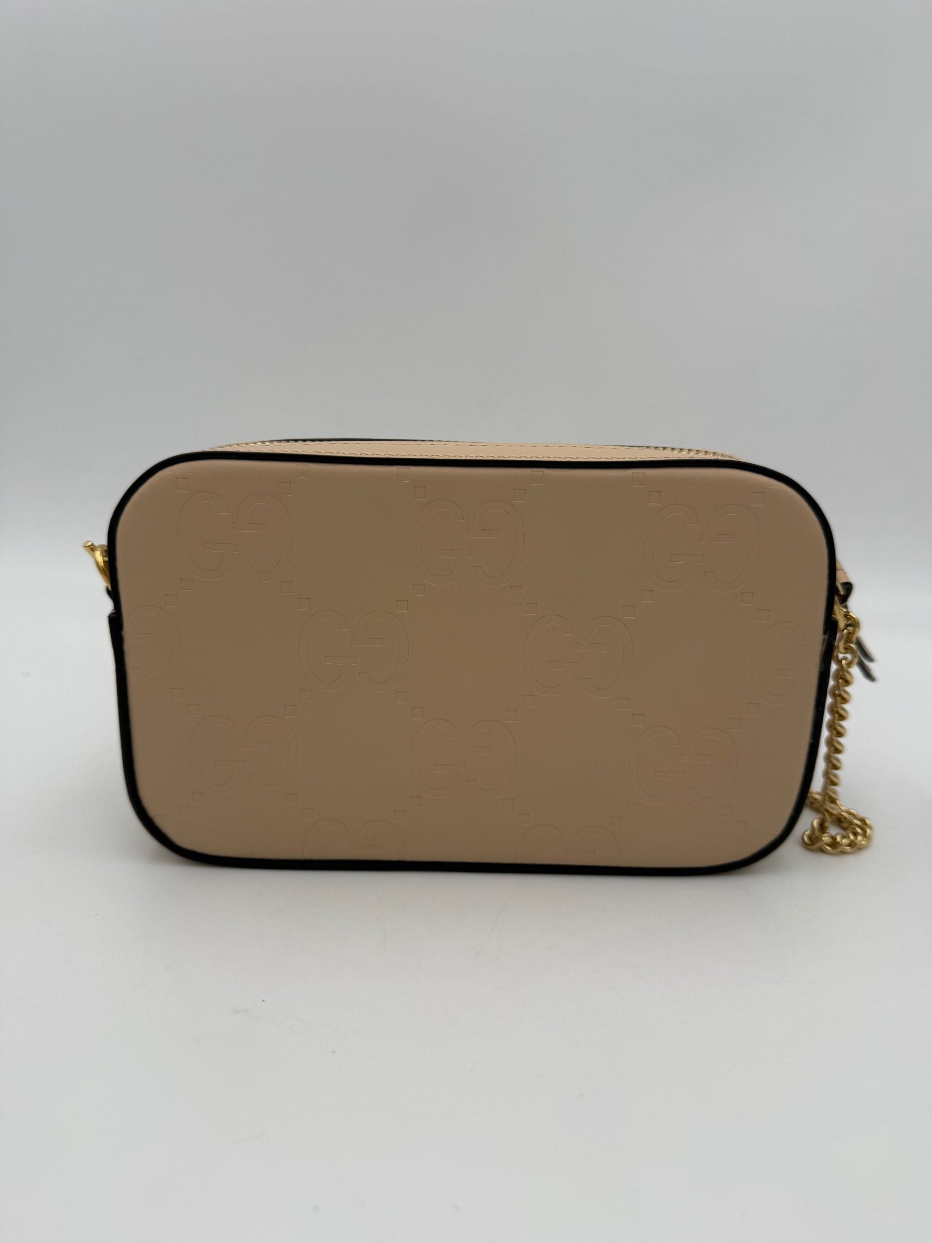 Gucci GUCCI GG Jumbo Beige avec Sac à bandoulière à poche avant
