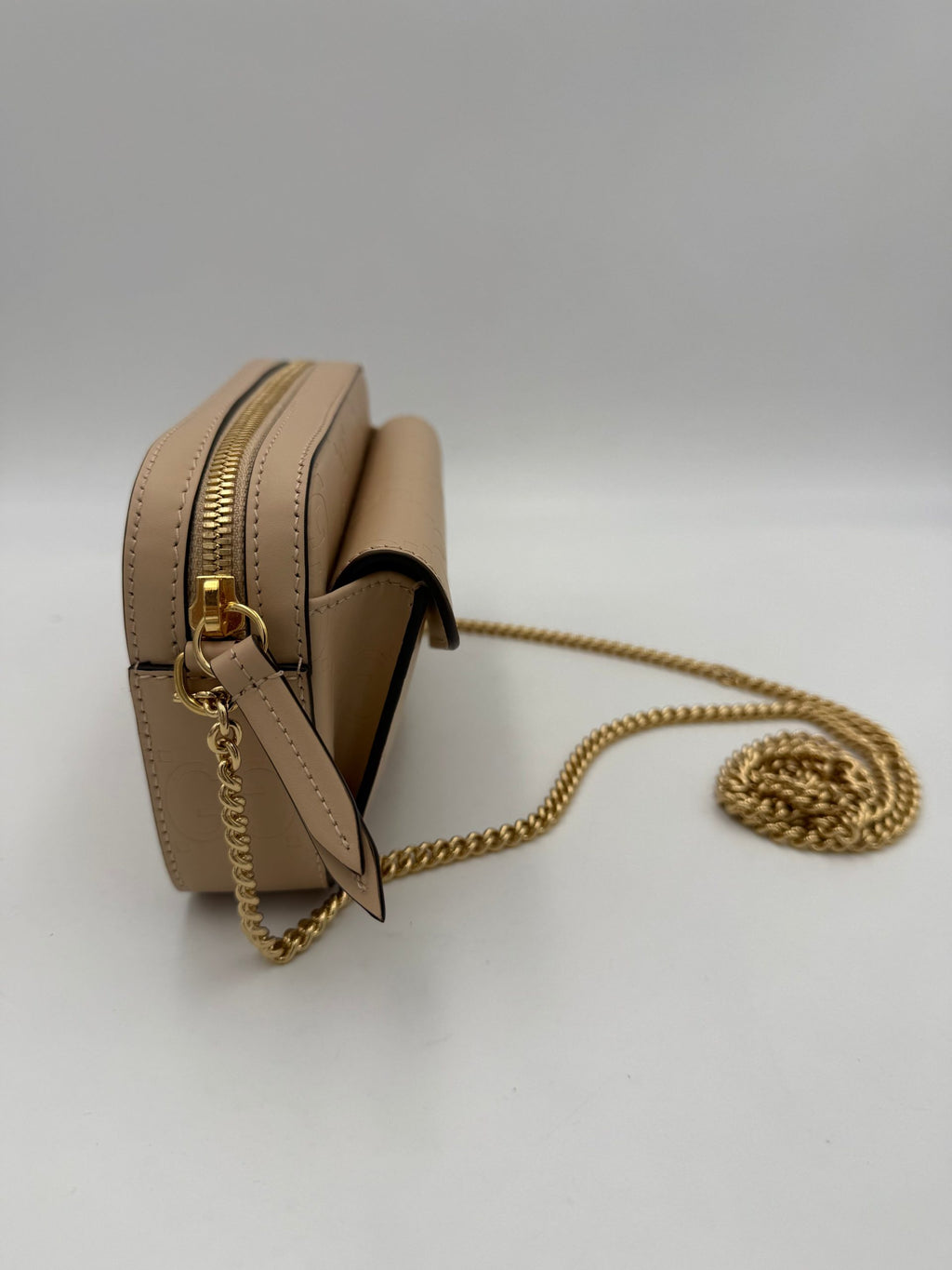 Gucci GUCCI GG Jumbo Beige avec Sac à bandoulière à poche avant