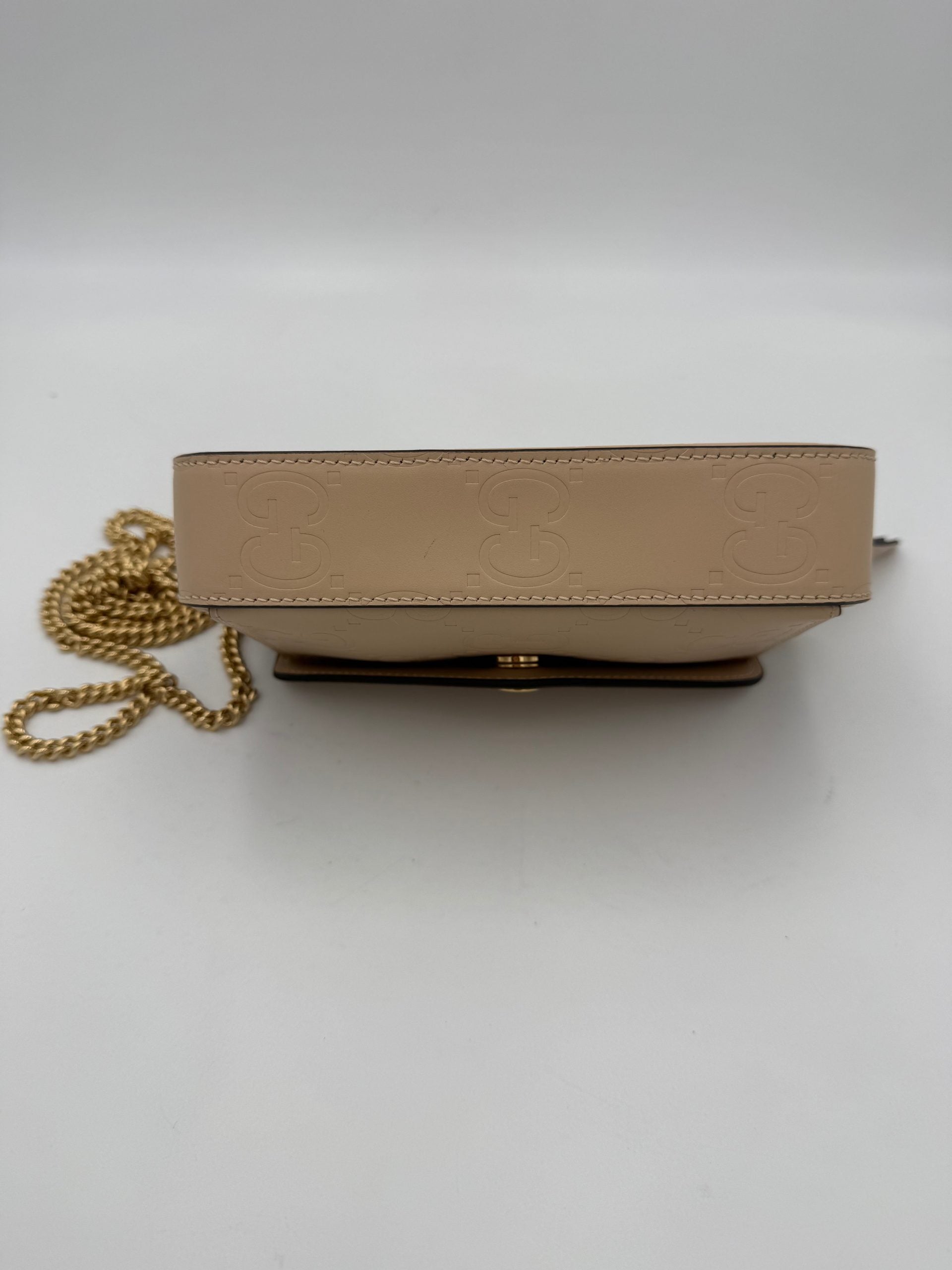 Gucci GUCCI GG Jumbo Beige avec Sac à bandoulière à poche avant