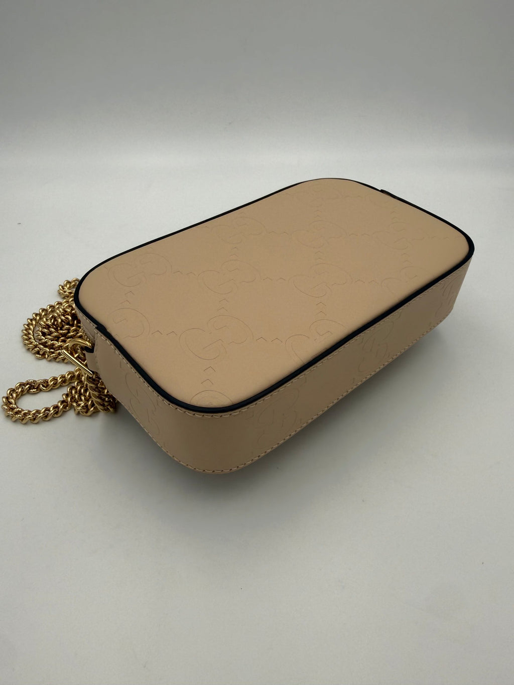 Gucci GUCCI GG Jumbo Beige avec Sac à bandoulière à poche avant