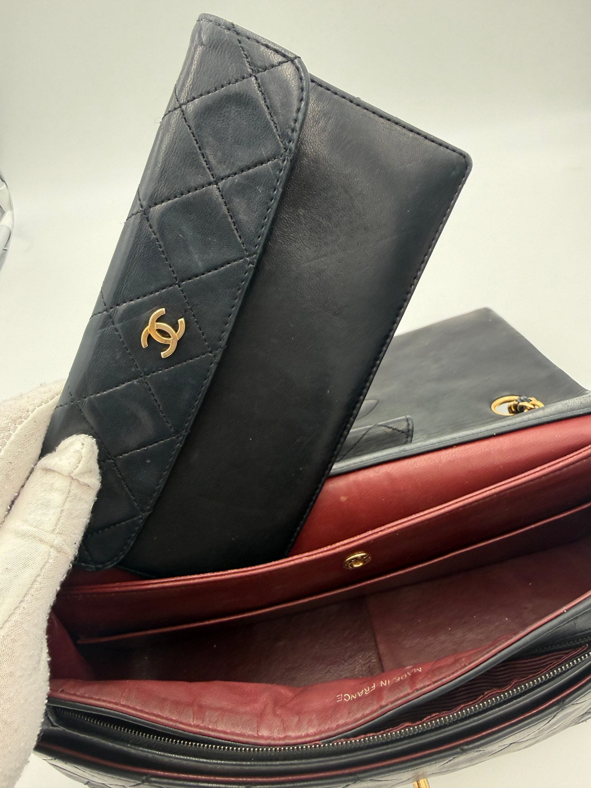Chanel CHANEL Timeless Classic with Removable Pouch Handbag