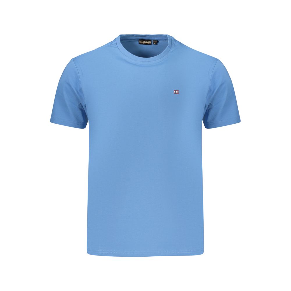 T-shirt en coton Azzurro pour homme Napapijri