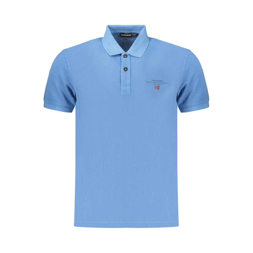 Polo Napapijri Azzurro en coton pour homme