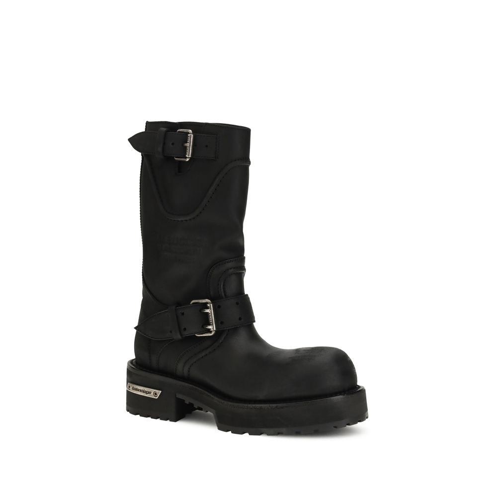 Balenciaga Black Lace Up Boots for Women alternate view