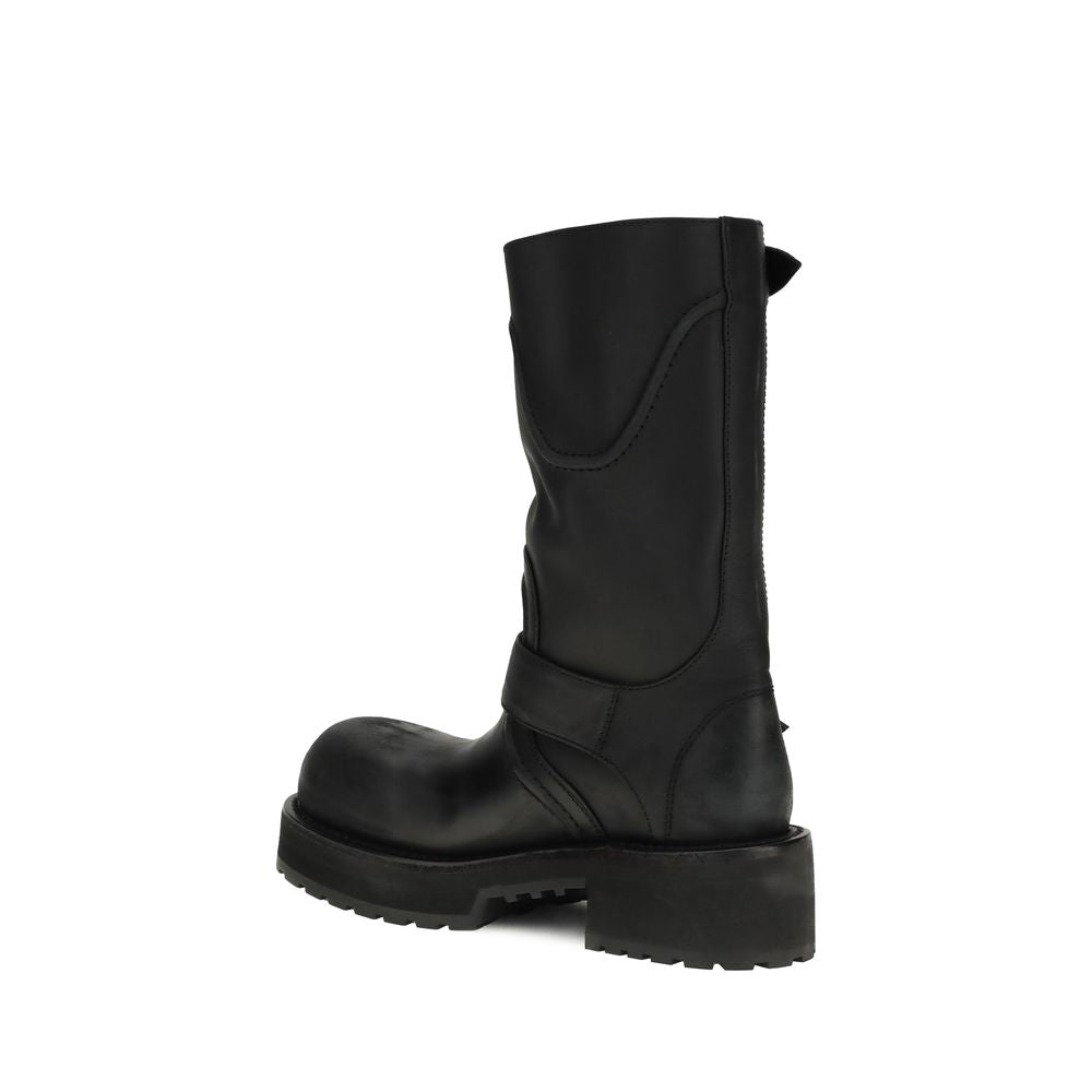 Balenciaga Black Lace Up Boots for Women detail view