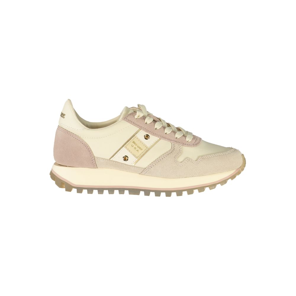 Baskets Blauer en cuir beige pour femme