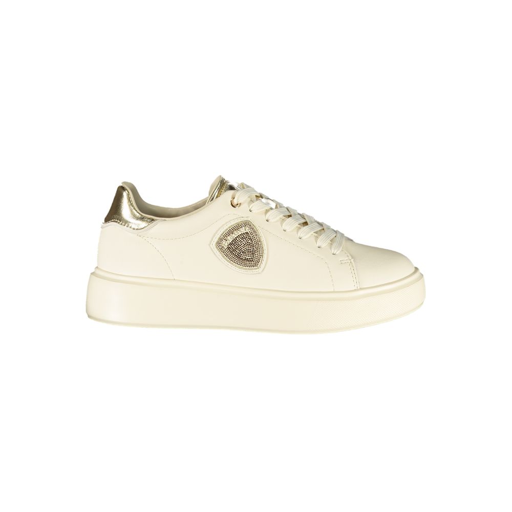 Baskets Blauer en cuir beige pour femme