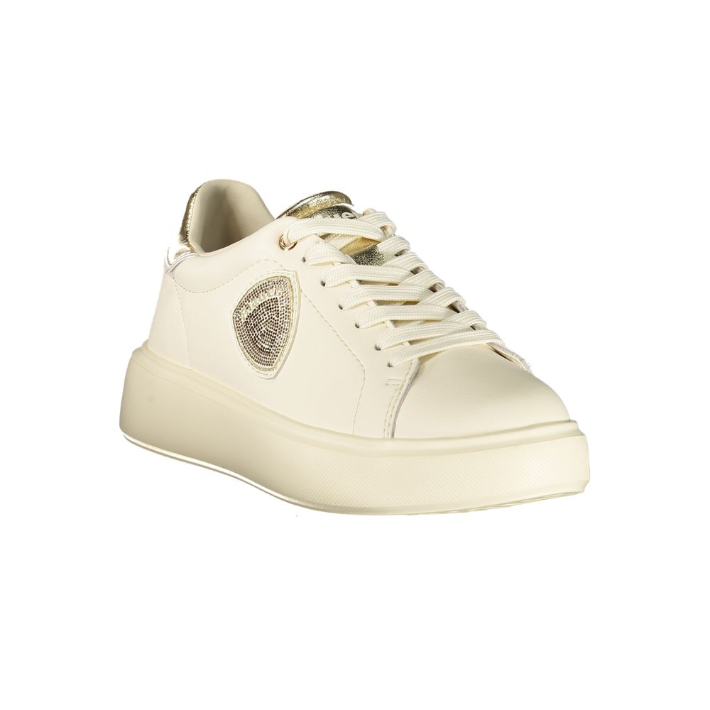 Baskets Blauer en cuir beige pour femme
