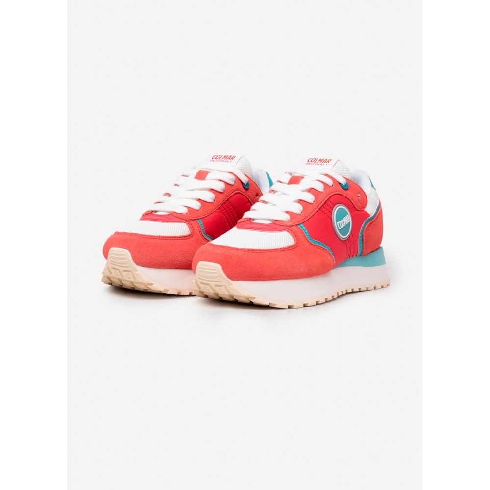 Baskets basses en cuir multicolore Colmar