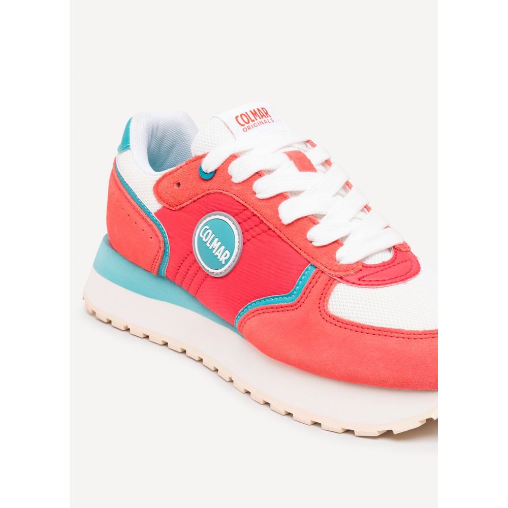 Baskets basses en cuir multicolore Colmar