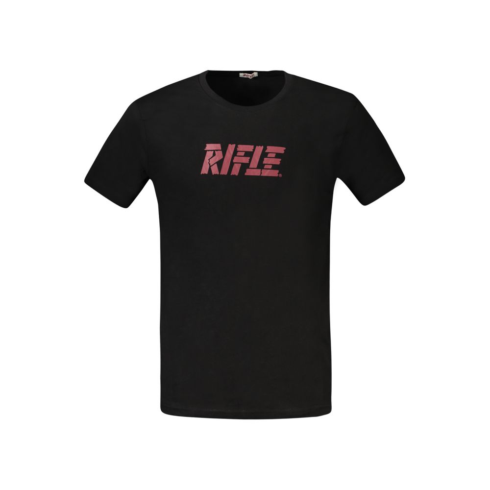 T-shirt en coton noir Rifle