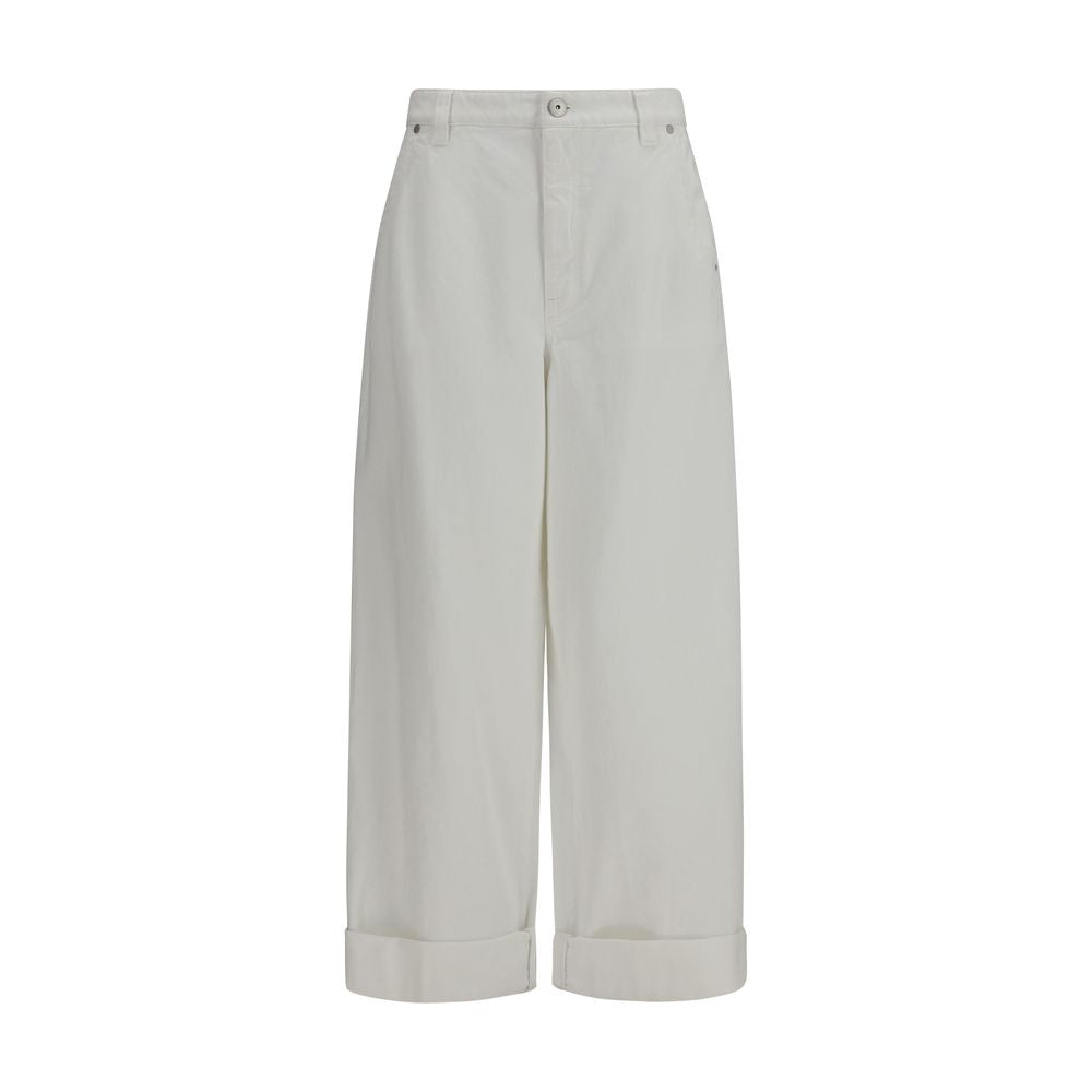 Brunello Cucinelli White Casual Pants for Women