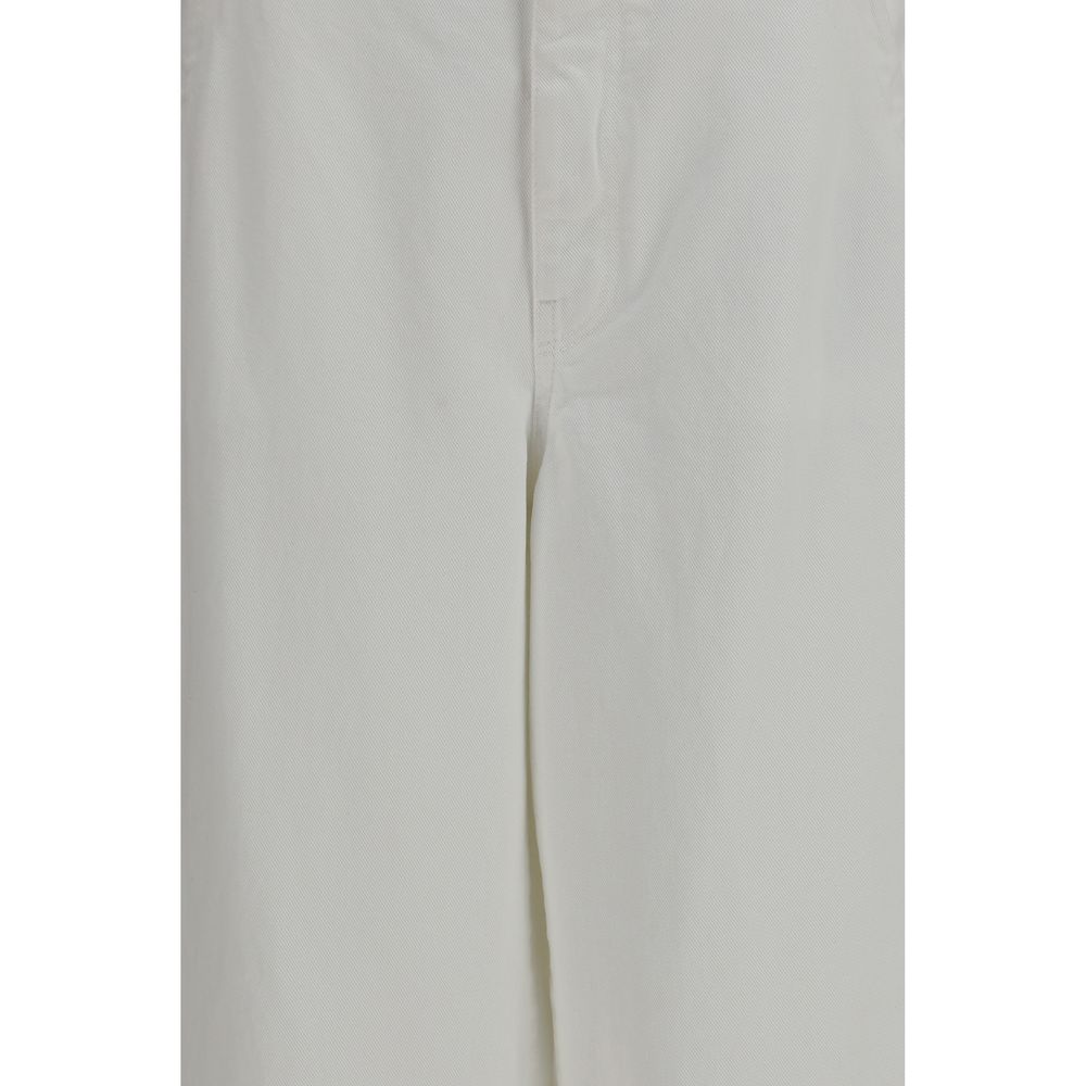 Brunello Cucinelli White Casual Pants for Women detail view