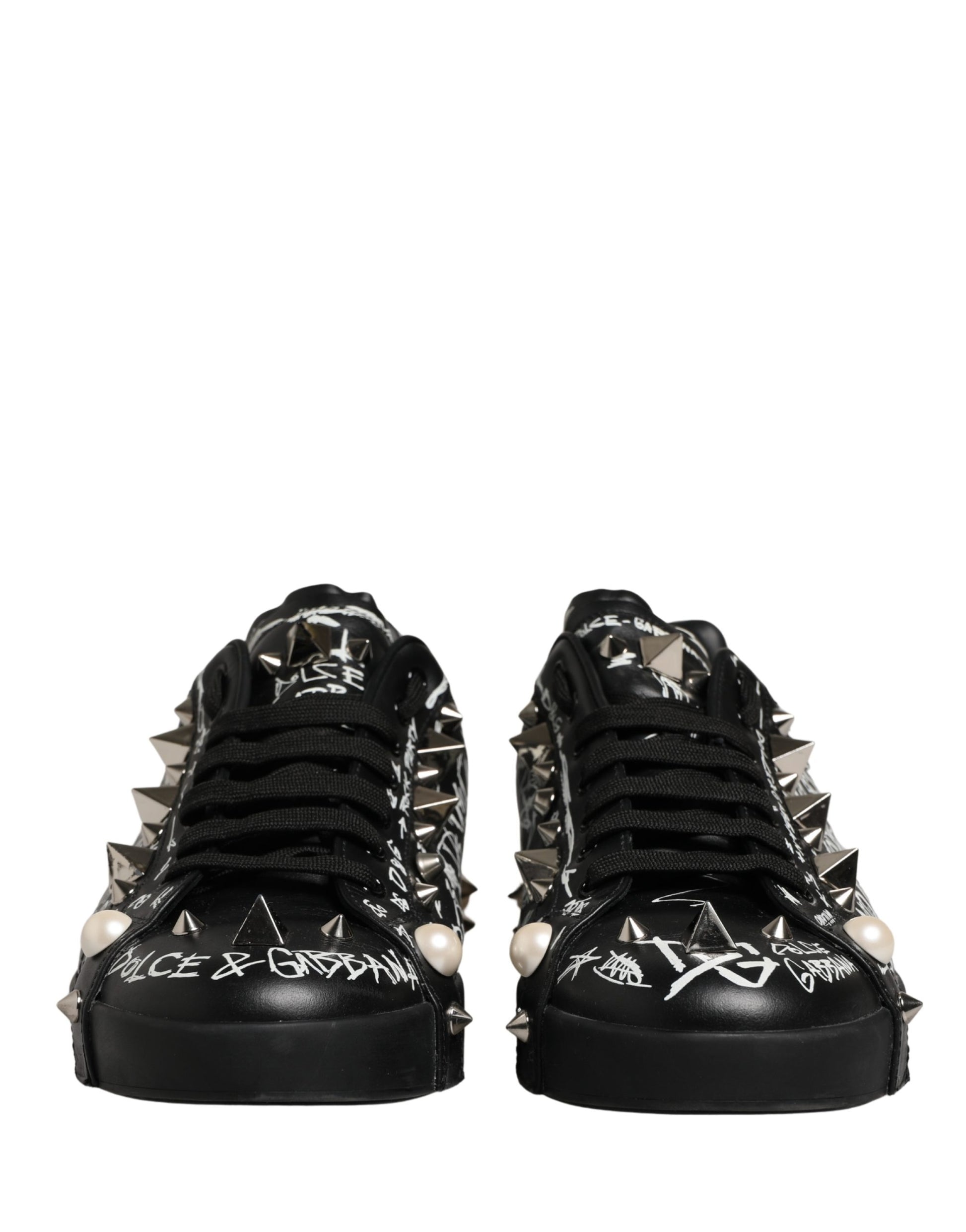 Dolce & Gabbana Black Low Top Sneakers for Men detail view