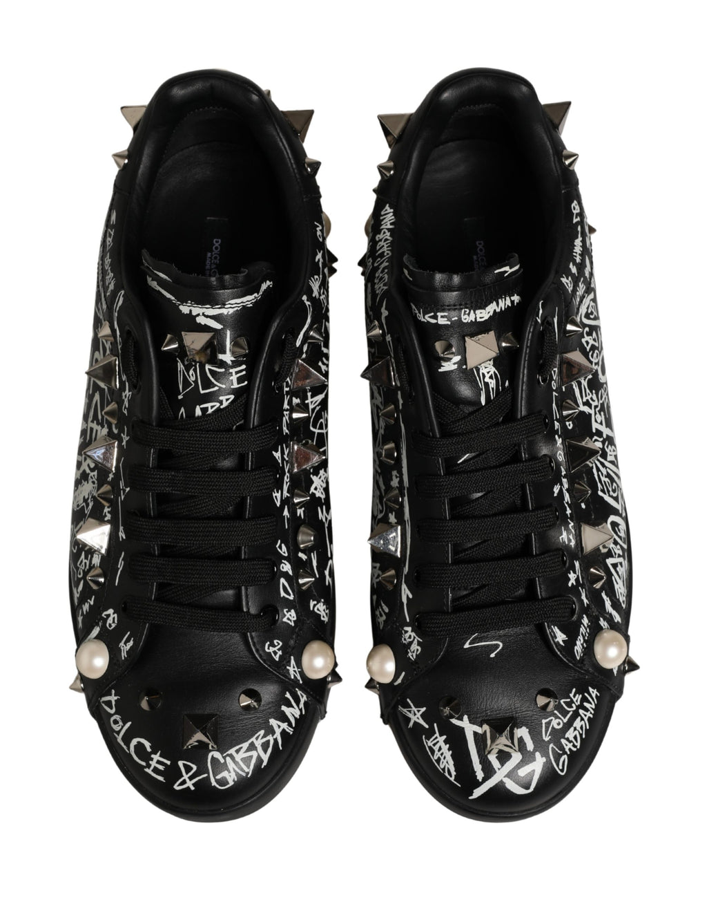 Dolce & Gabbana Black Low Top Sneakers for Men side view