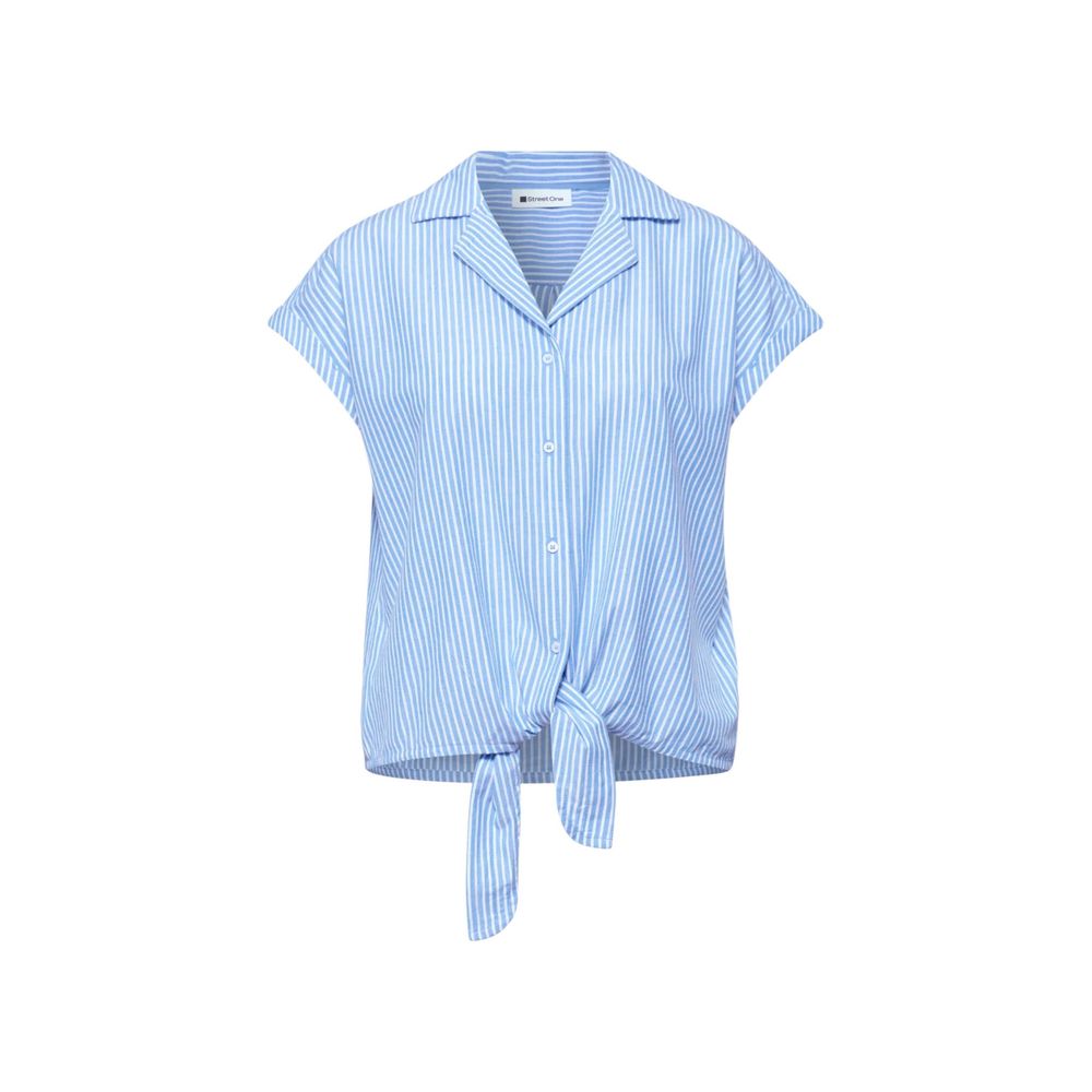 Street One Chemise manches courtes en coton bleu