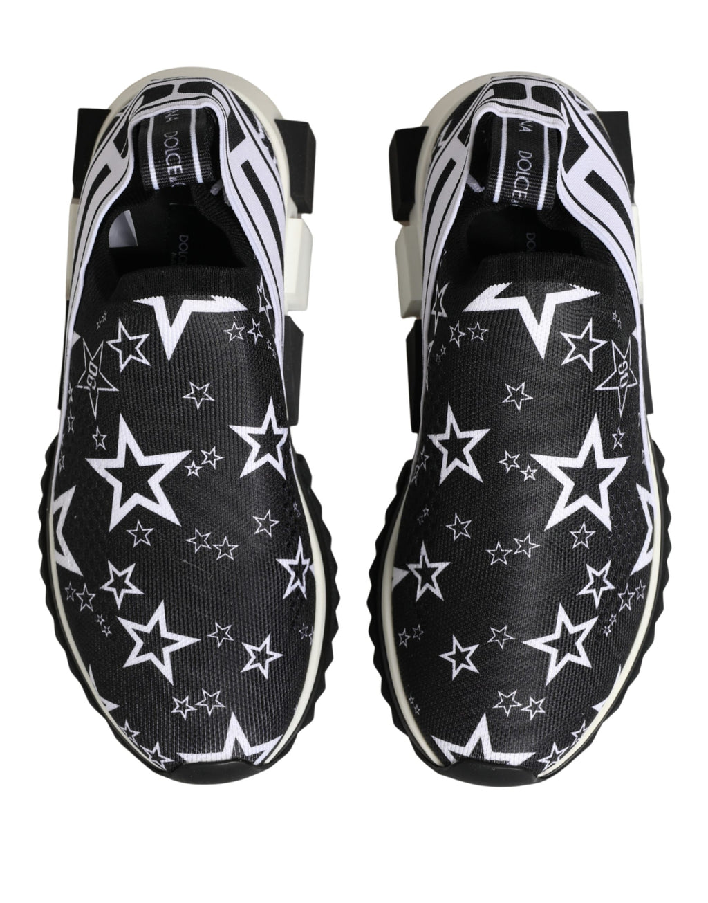 Dolce & Gabbana Black Athletic Sneakers for Women side view