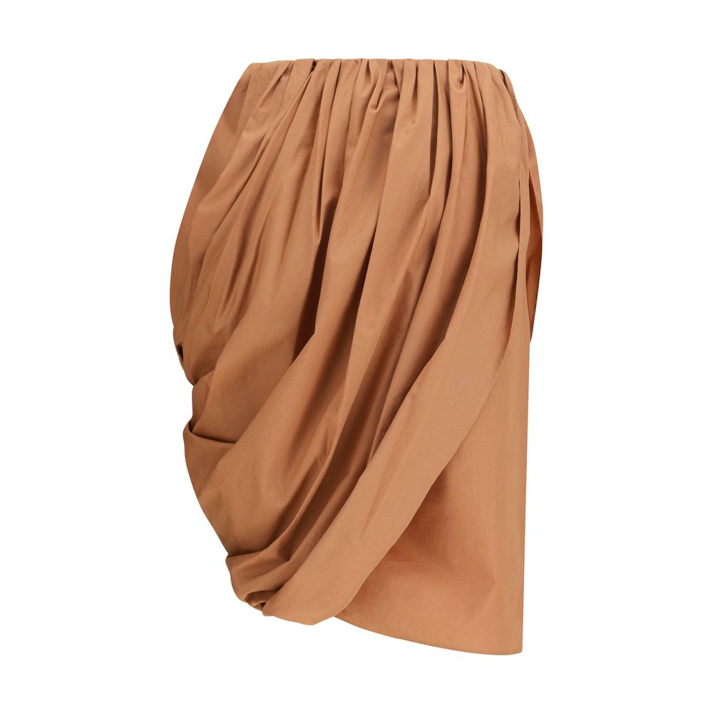 Jupe midi Chloé en coton beige
