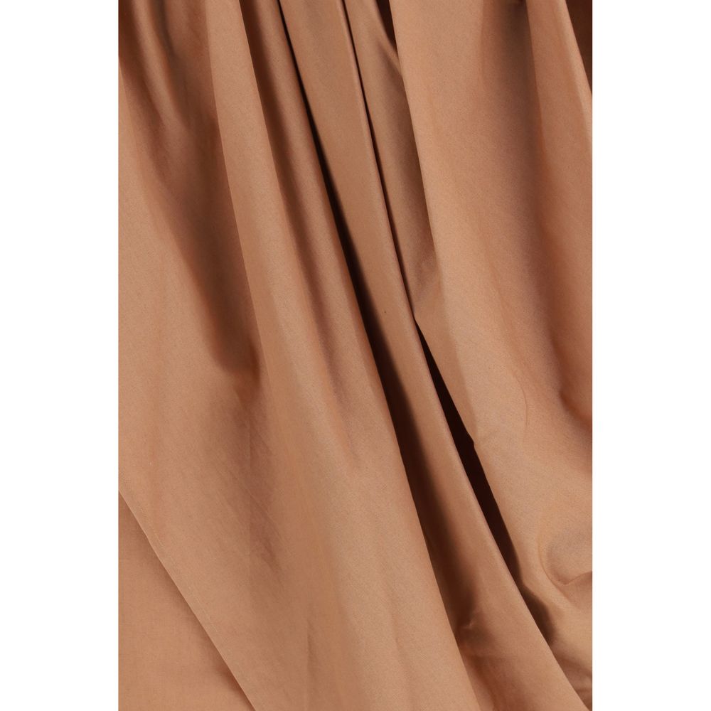Jupe midi Chloé en coton beige