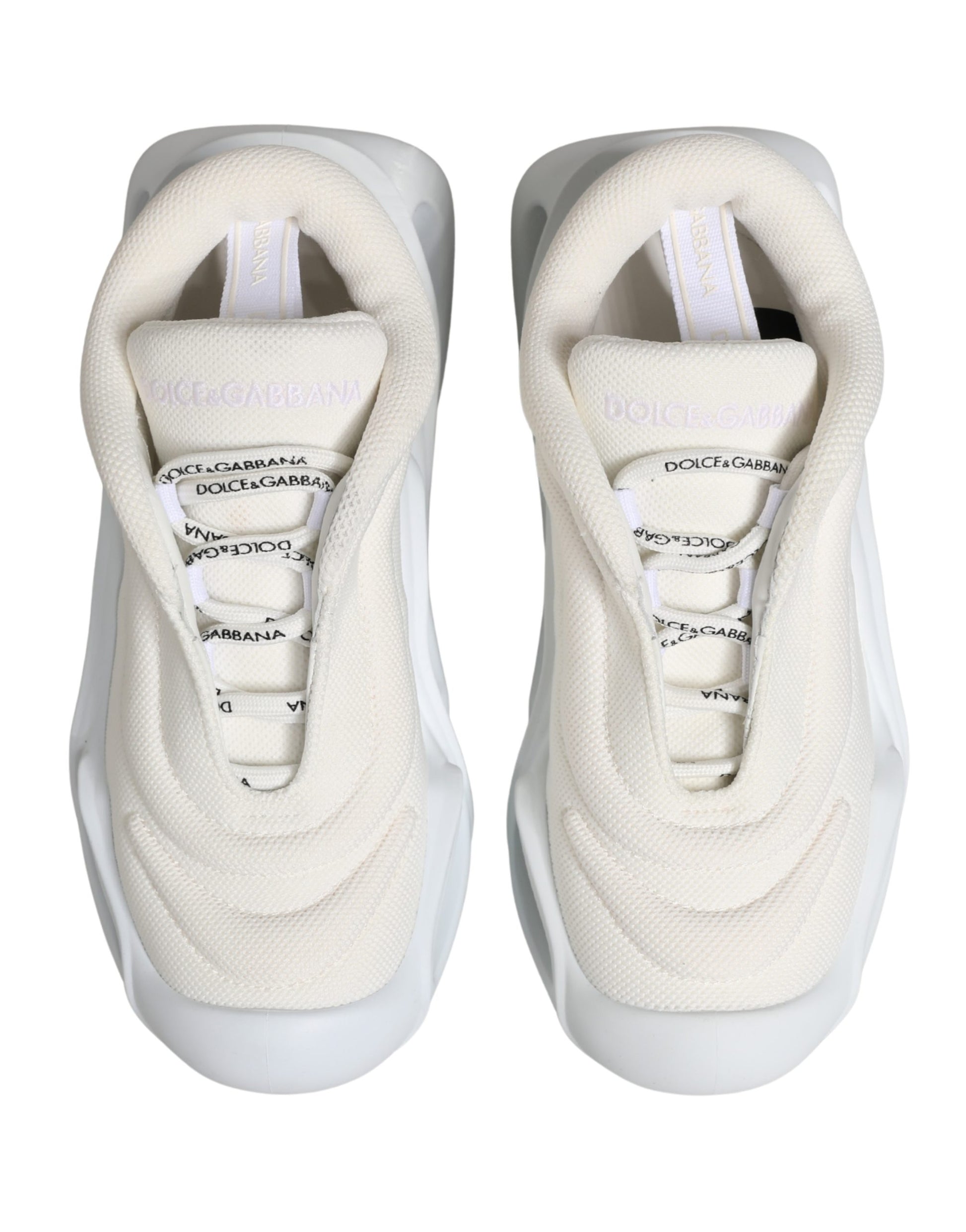 Dolce & Gabbana White Chunky Sneakers for Women side view