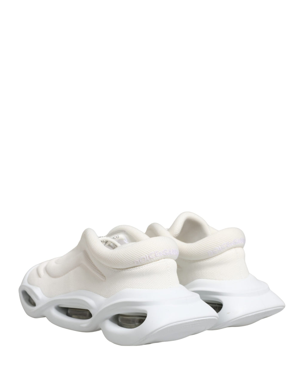 Chaussures Baskets Basses à Enfiler Blanches Dolce & Gabbana Wave
