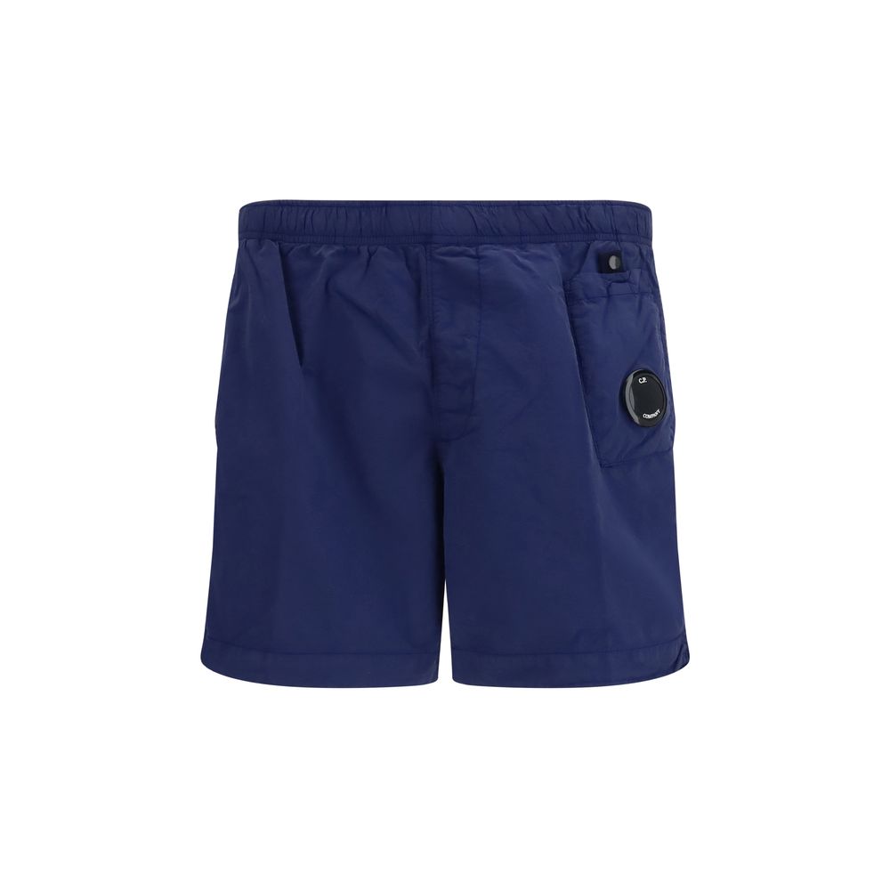 C.P. Company Blue Nylon Shorts