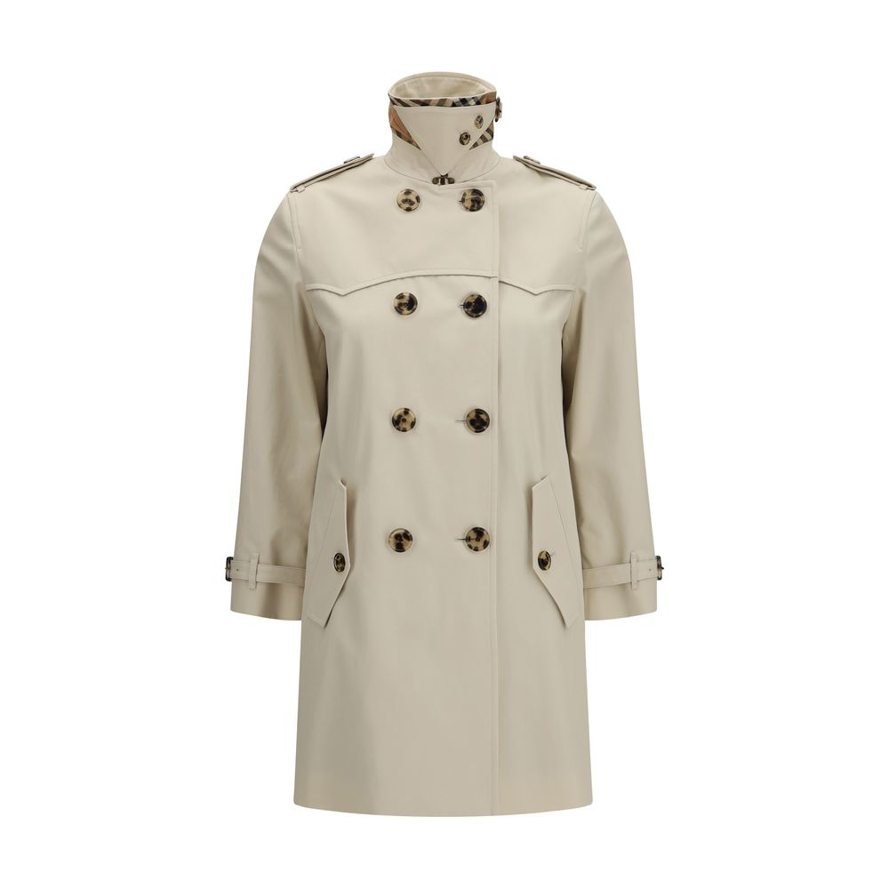 Trench-coat en coton beige Burberry