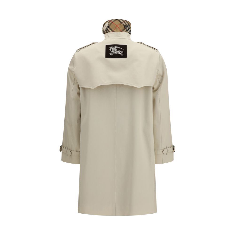 Trench-coat en coton beige Burberry