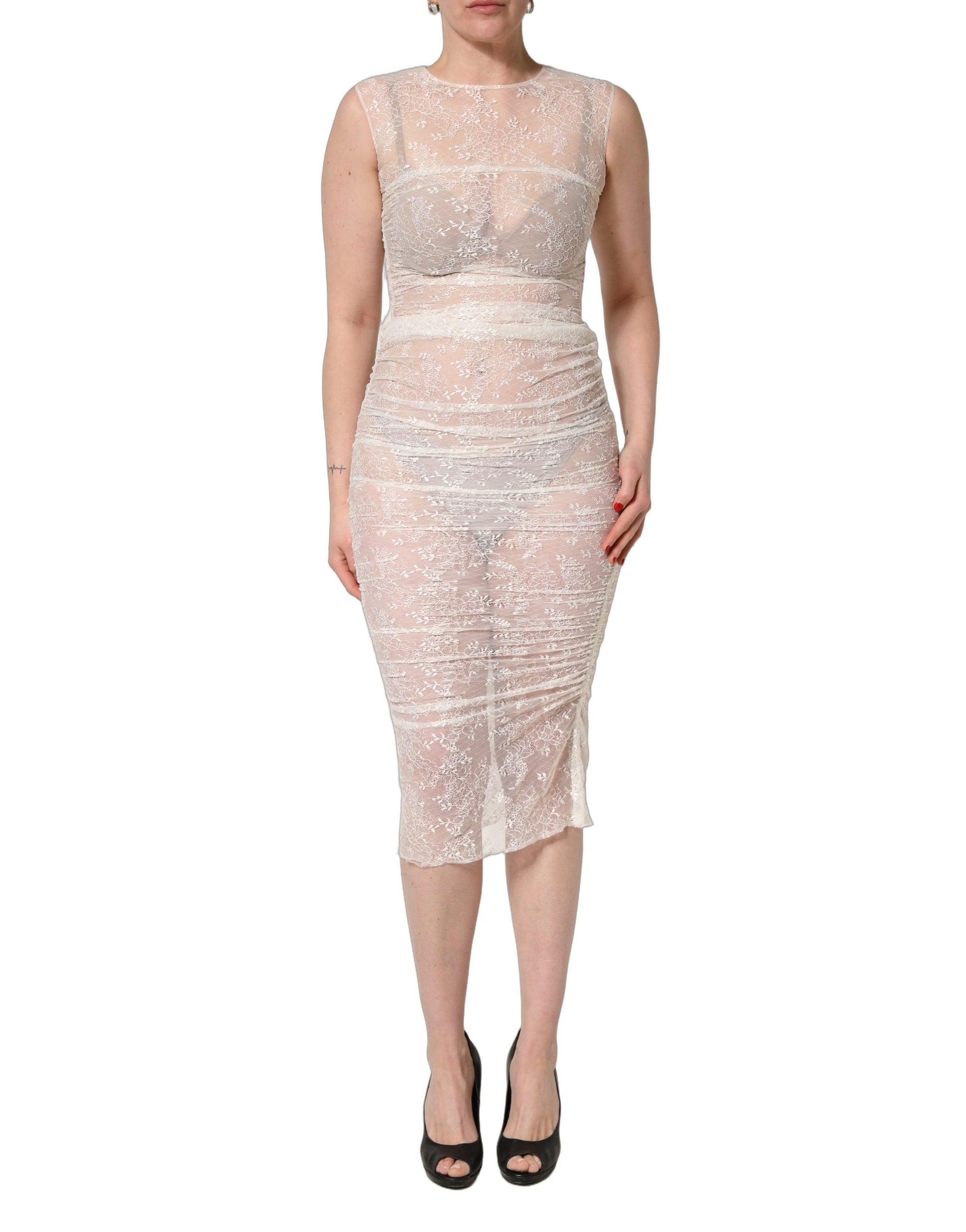 Dolce & Gabbana White Midi Dress for Women